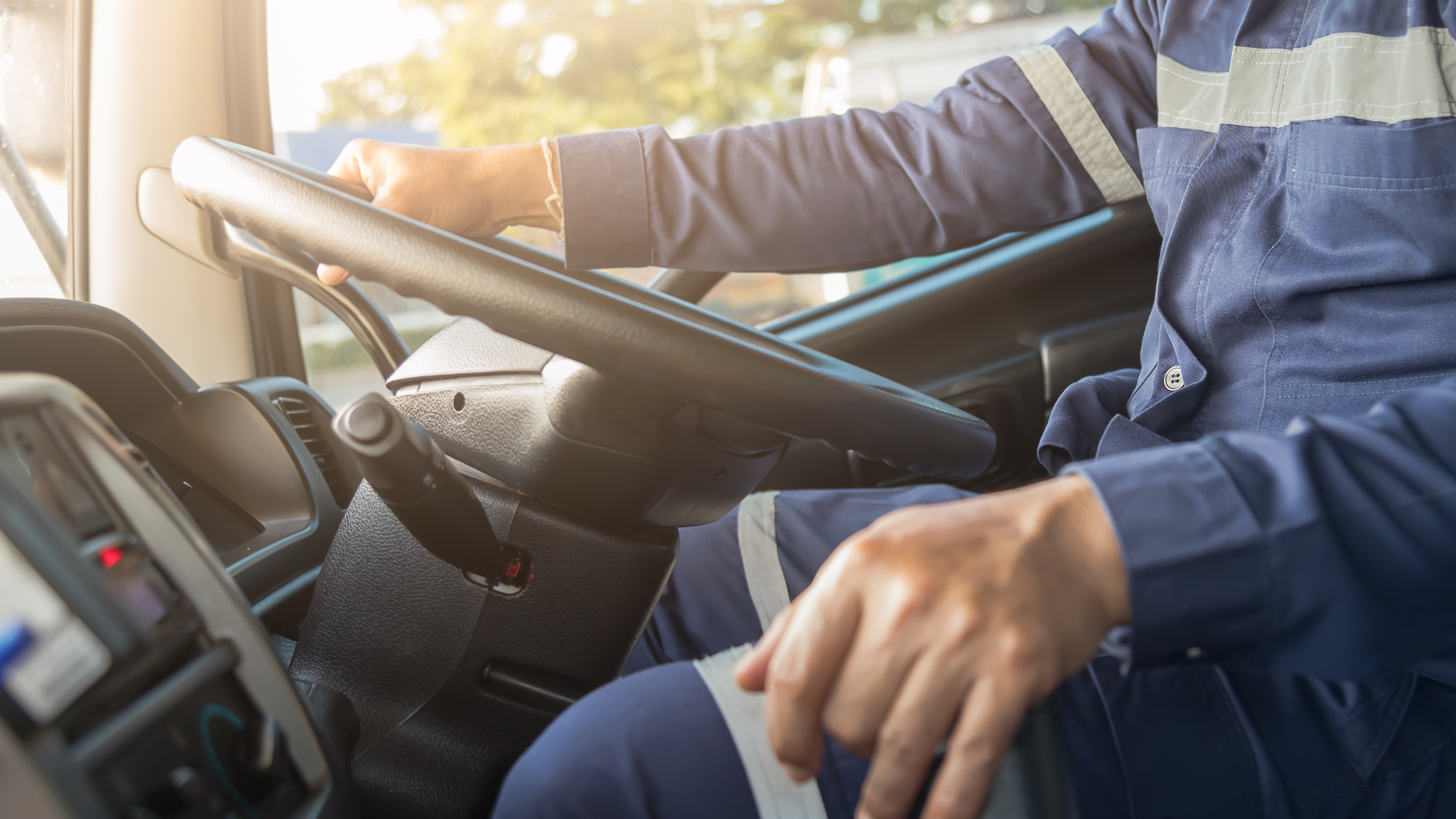 close-up photo of a truck driver